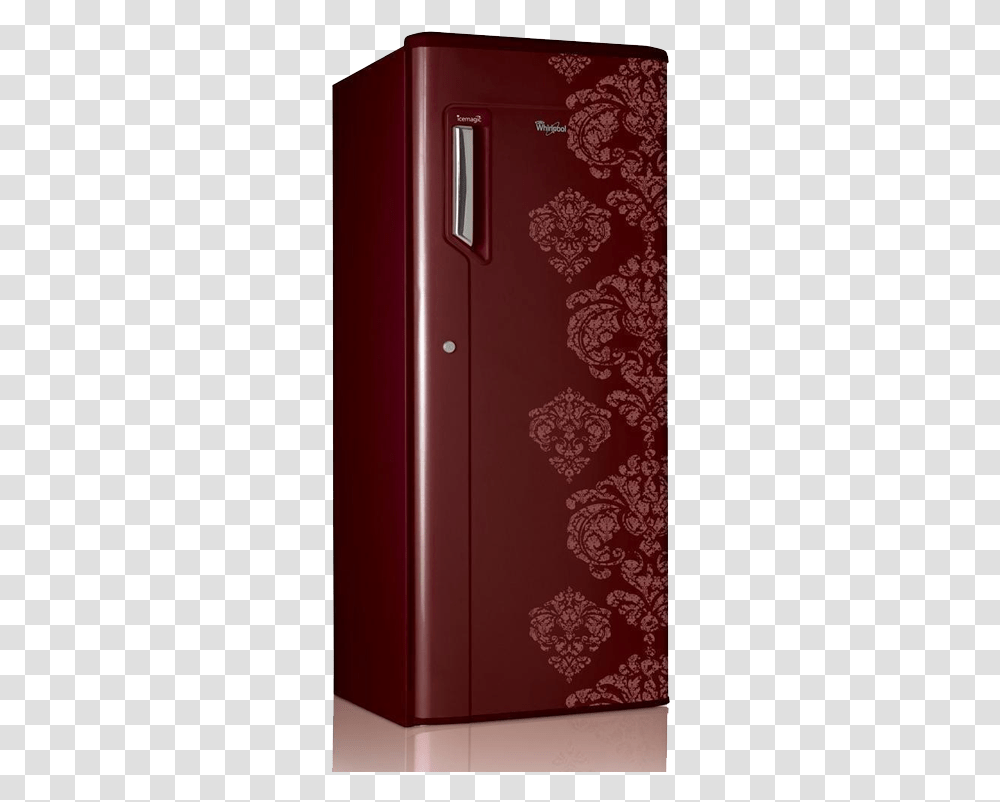 Refrigerator File Electro Fridge, Door, Mailbox, Maroon, Appliance Transparent Png
