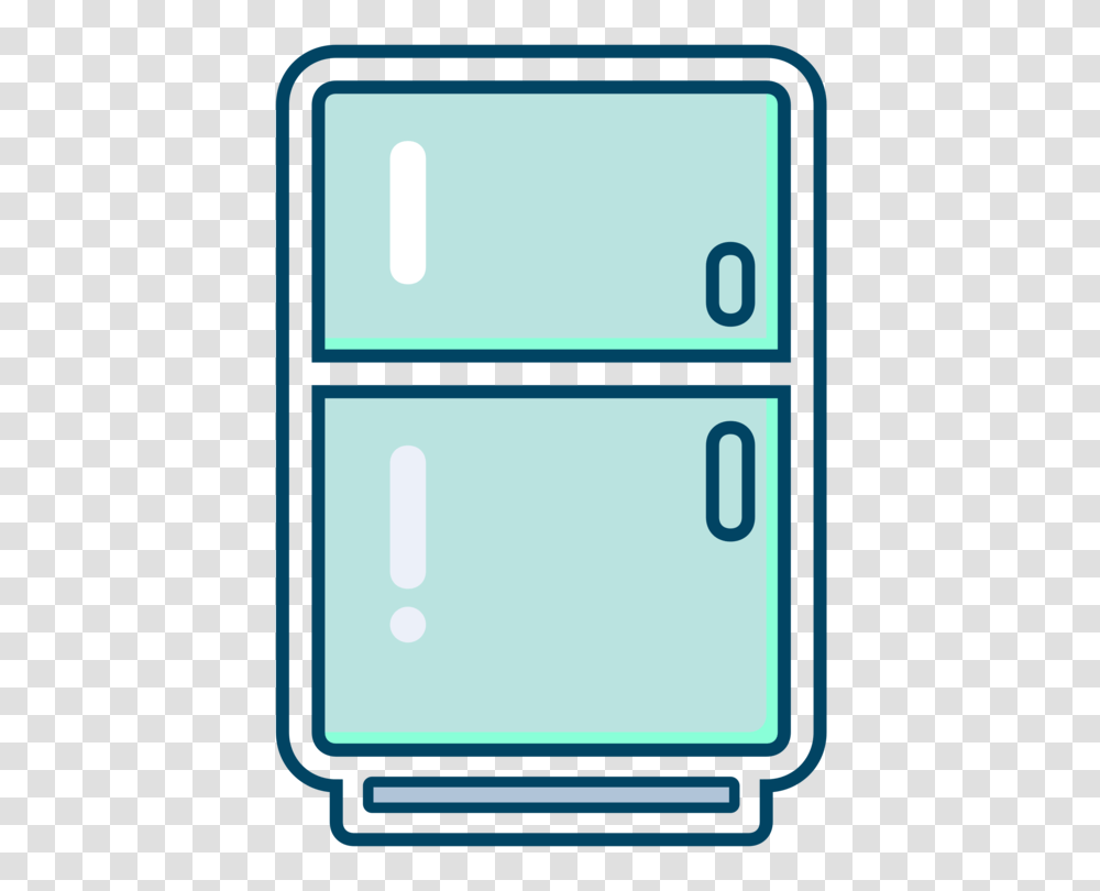 Refrigerator Home Appliance Kitchen Computer Icons Freezers Free, Mobile Phone, Alphabet, Door Transparent Png