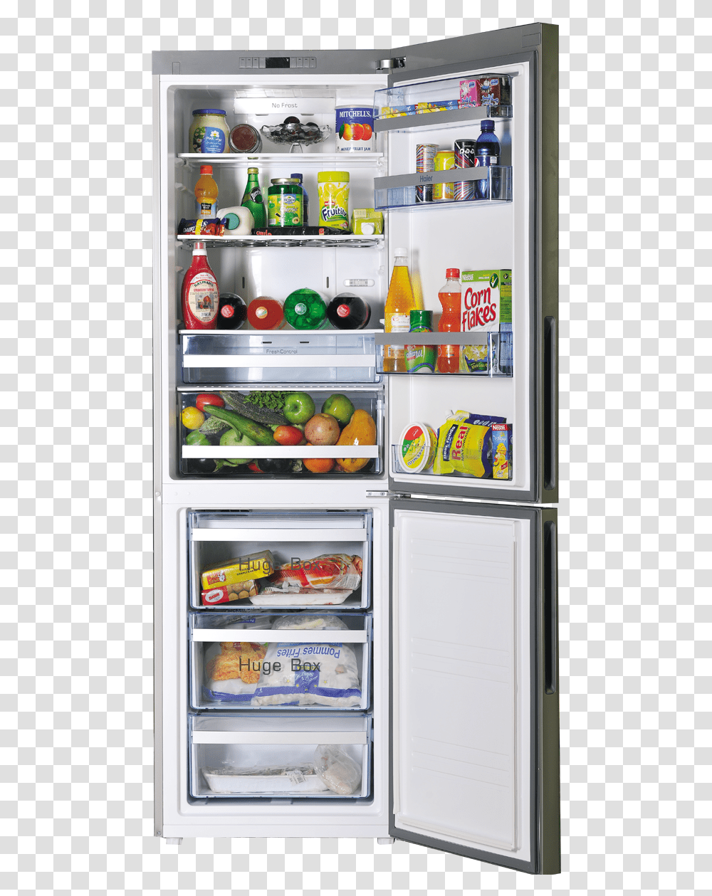 Refrigerator Image Bottom Freezer Refrigerator Pakistan, Appliance, Shelf, Ice Cream, Dessert Transparent Png