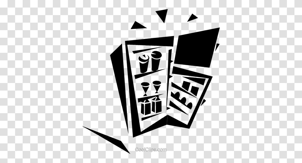 Refrigerator Royalty Free Vector Clip Art Illustration, Logo, Emblem Transparent Png