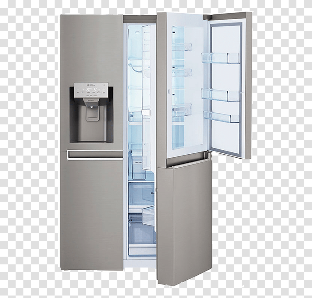 Refrigerator With Ice Maker Price, Appliance, Door, Indoors, Room Transparent Png