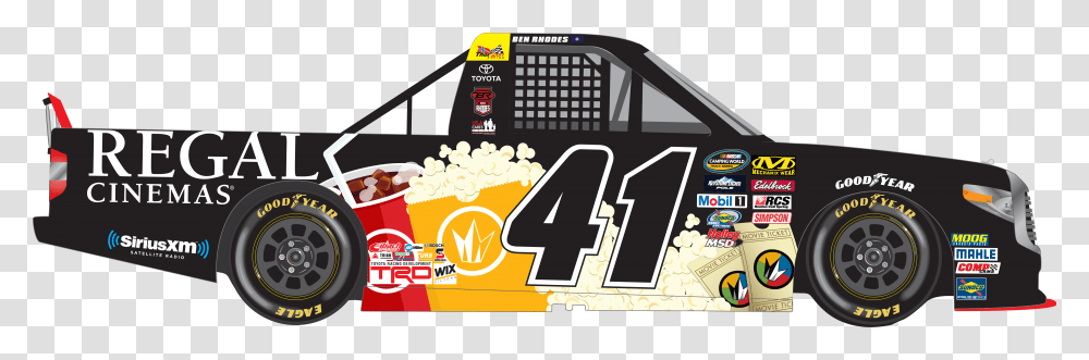 Regal 41 Right 41 Ben Rhodes Thorsport Racing, Label, Food, Popcorn Transparent Png