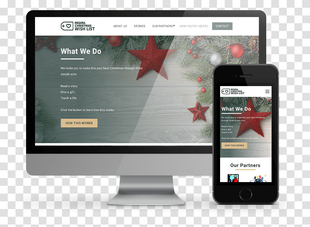 Regina Christmas Wishlist Web Design By Omnionline Web Design, Mobile Phone, Electronics, Screen, Monitor Transparent Png