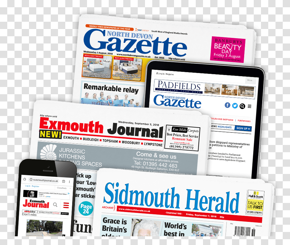 Regional Newspaper Advertising Devon North Devon Journal, Text, Word, First Aid, File Transparent Png