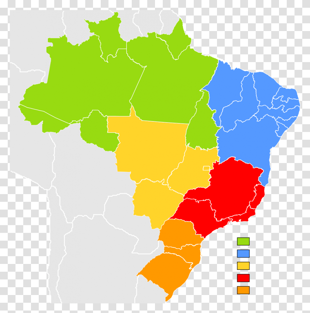Regions Of Brazil, Map, Diagram, Atlas, Plot Transparent Png