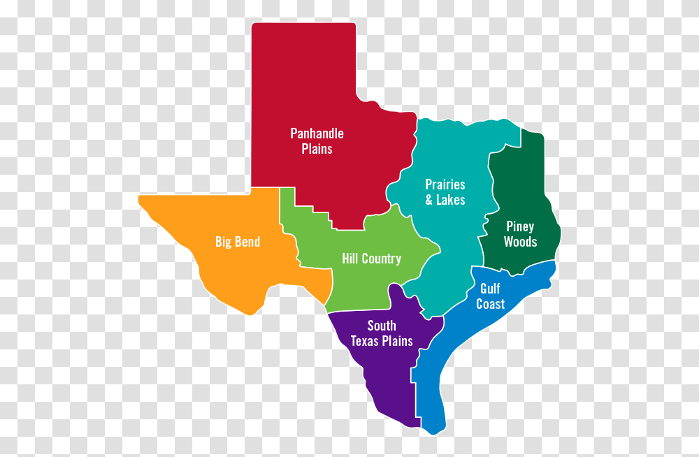 Regions Of Texas, Map, Diagram, Plot, Atlas Transparent Png