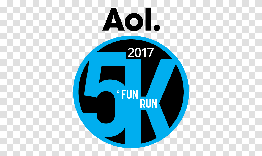 Register For The 8th Annual Aol 5k And Fun Run Circle, Number, Alphabet Transparent Png