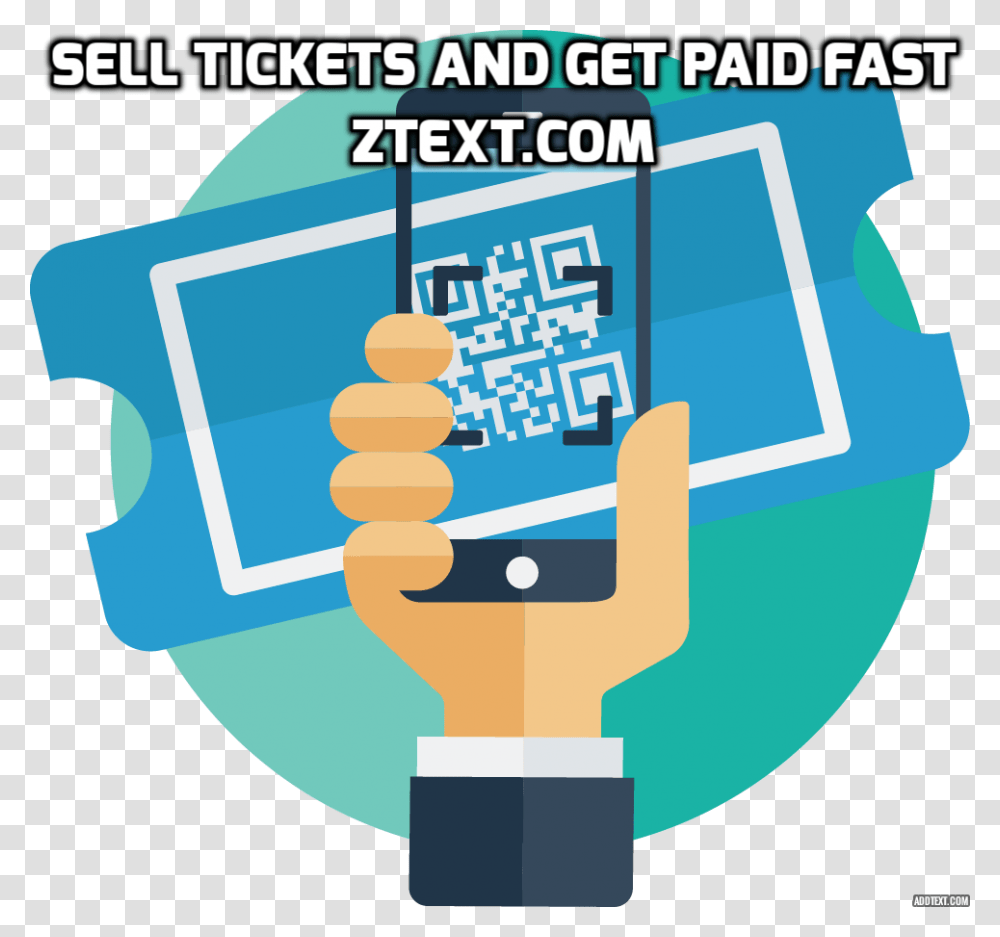 Register With Ztext And Start Selling Tickets Today Scan Qr Code Clipart, Outdoors Transparent Png