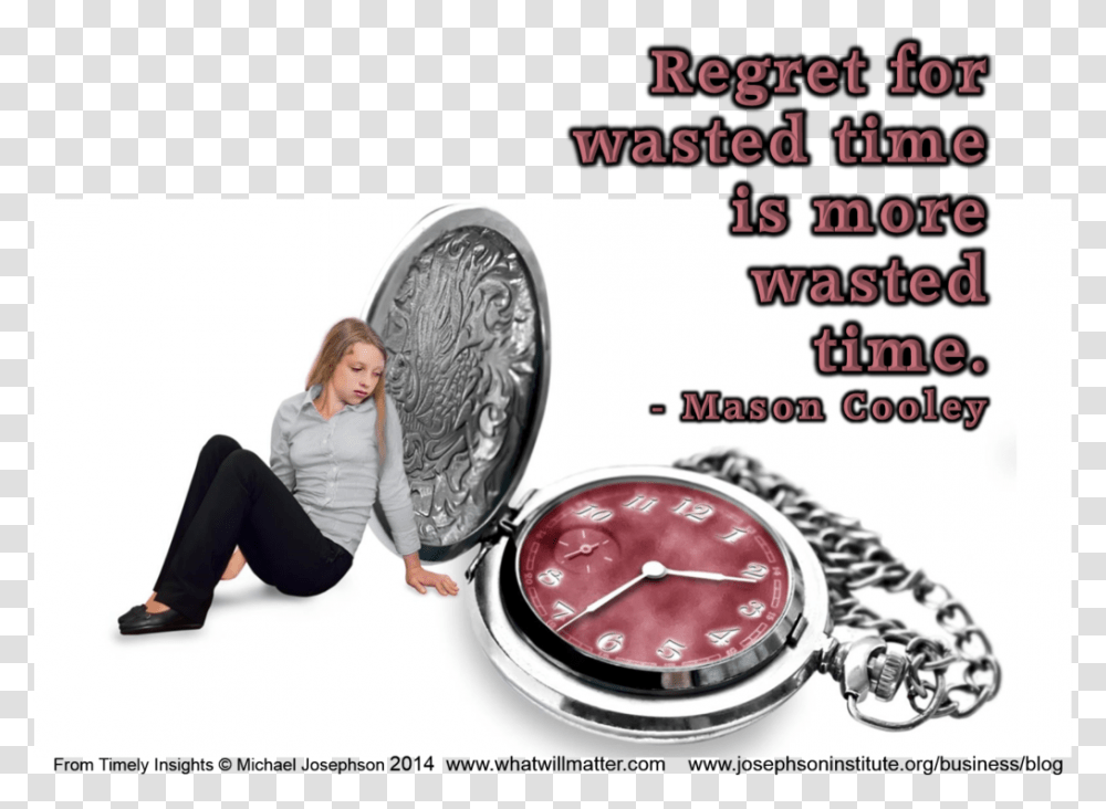 Regret For Wasted Time Cash, Person, Human, Sitting, Wristwatch Transparent Png