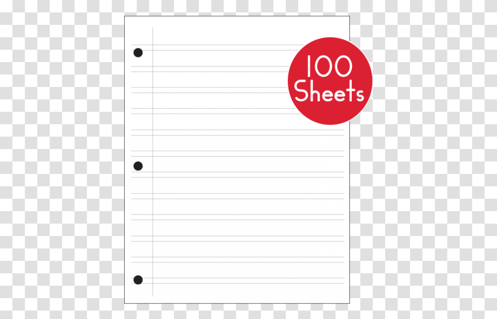 Regular Double Line Notebook Paper 100 Sheets Slope, Page Transparent Png