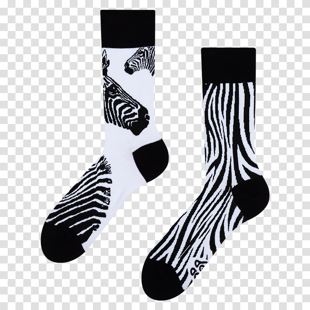 Regular Socks Zebra Good Mood Socks, Clothing, Apparel, Shoe, Footwear Transparent Png