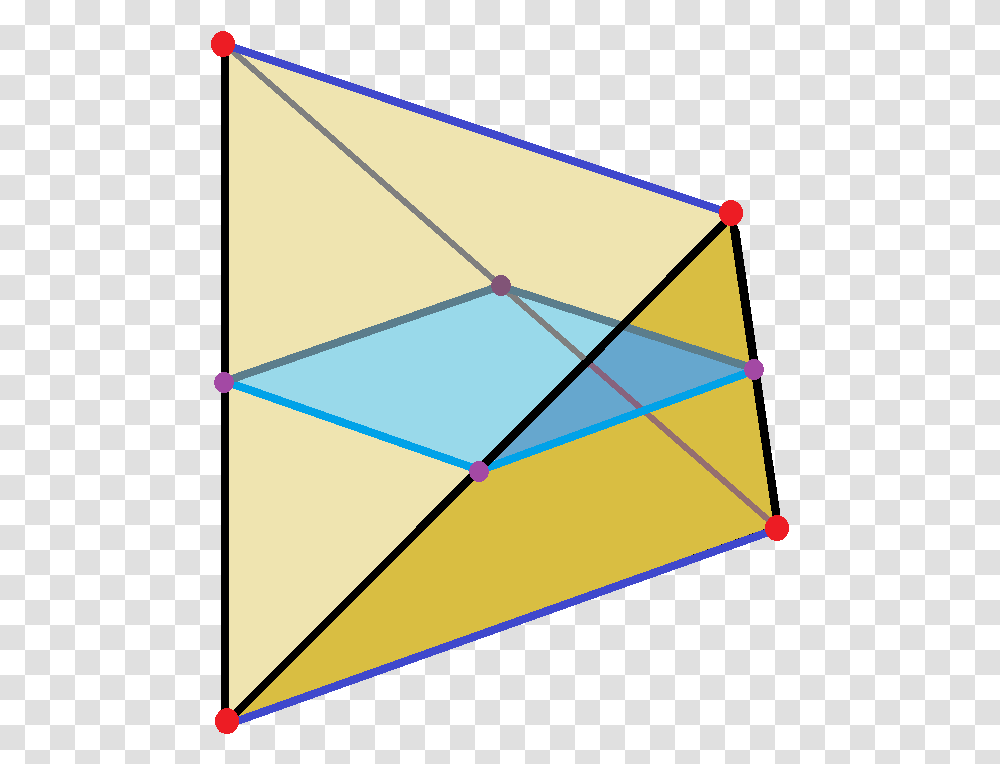 Regular Tetrahedron Square Cross Section Regular Tetrahedron Cross Section, Envelope, Triangle, Mail Transparent Png
