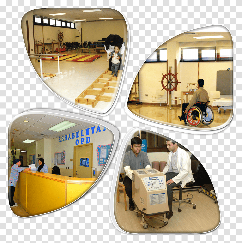 Rehab Hospital, Person, Furniture, Table, Reception Transparent Png