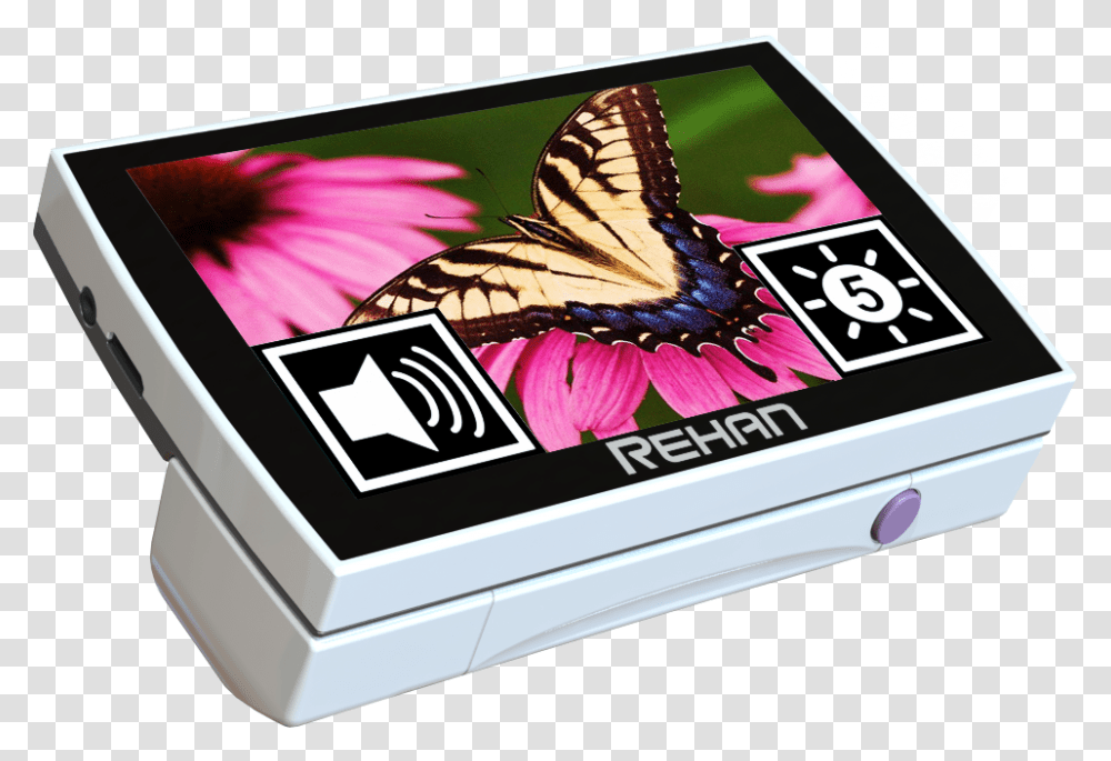 Rehan Looky 5 Hd Touch Folded With An Image Of A Butterfly Looky 5 Hd Touch, Electronics, Computer, Tablet Computer, Screen Transparent Png