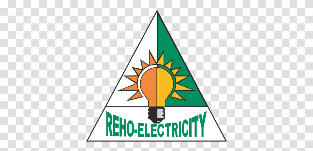 Rehoboth Electricity Vector Logo Electricity, Triangle, Label, Text, Symbol Transparent Png