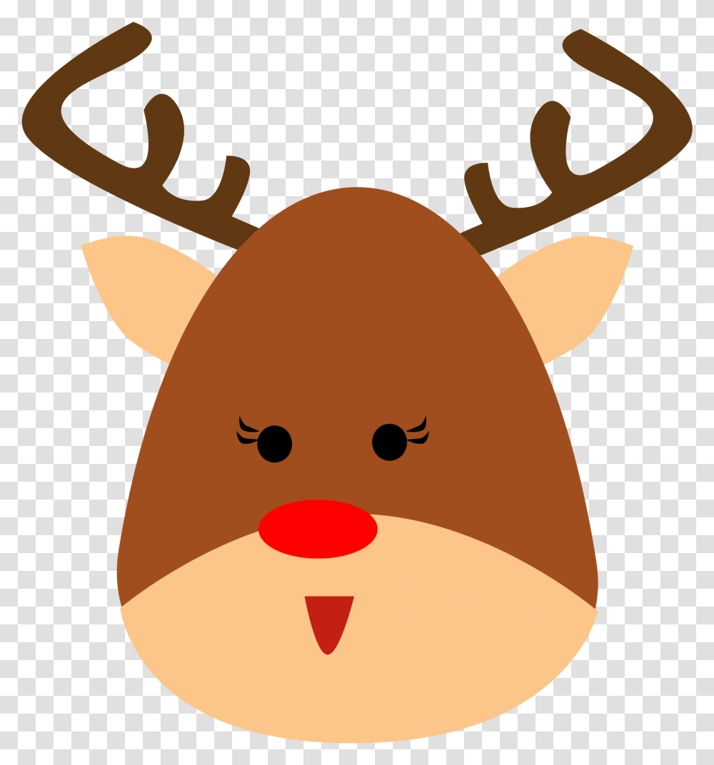 Reindeer Animal Antler Reno Animado De Navidad, Plush, Toy, Mammal, Label Transparent Png