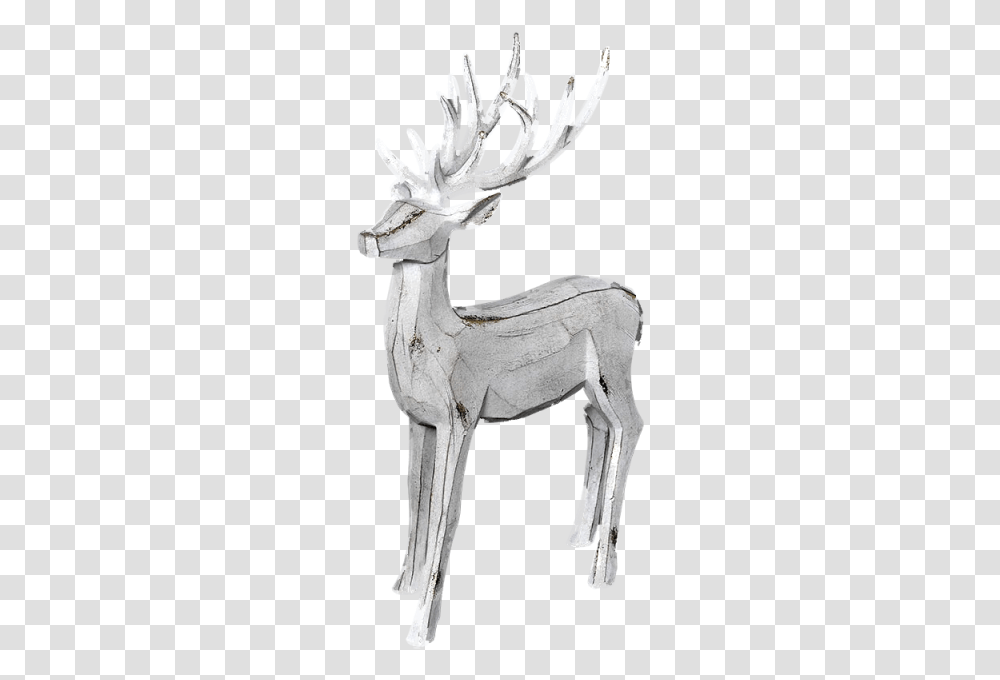 Reindeer, Animal, Mammal, Statue Transparent Png