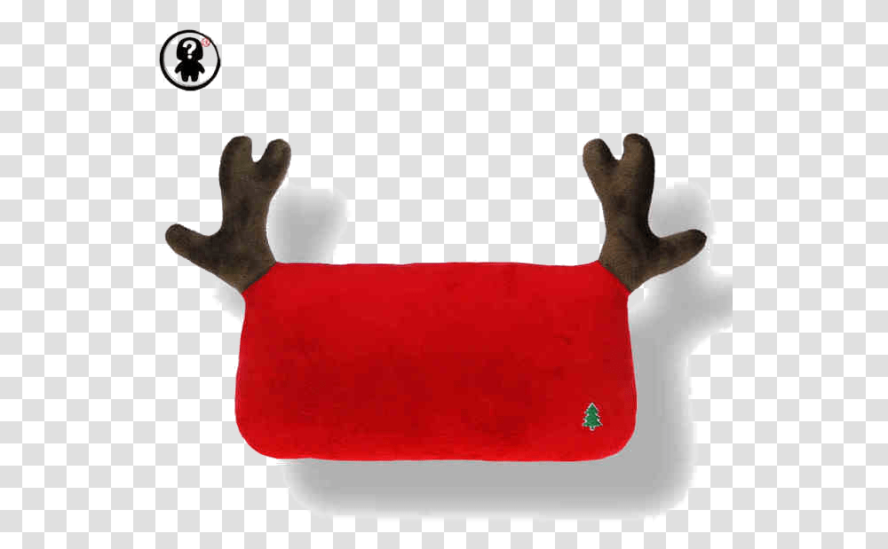 Reindeer Antler Christmas Red Antlers Pillow Download Soft, Cushion, Furniture, Couch, Clothing Transparent Png
