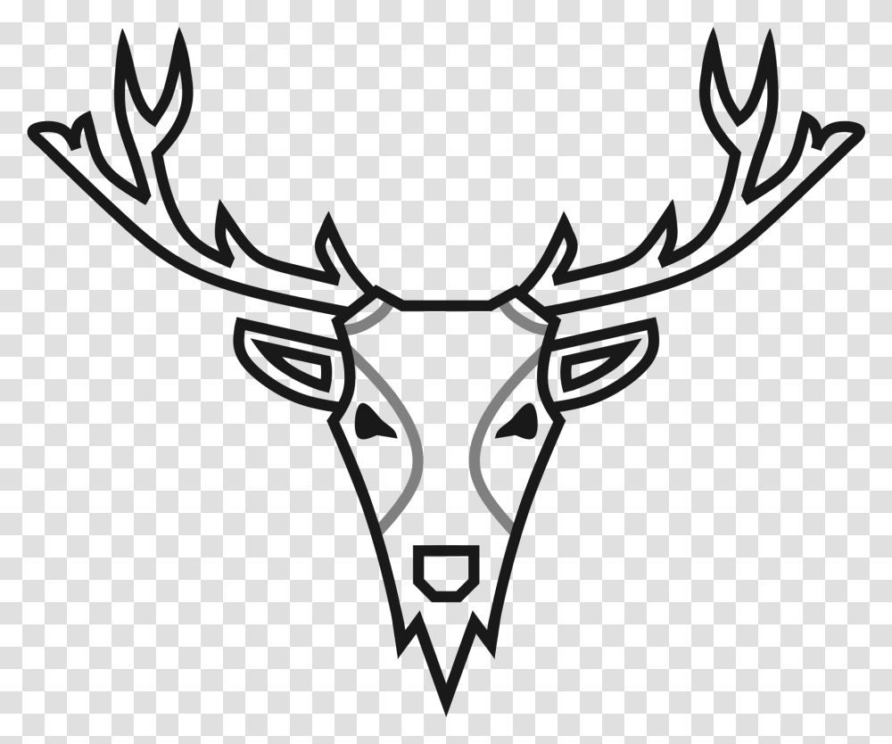 Reindeer Antler, Stencil, Light Transparent Png