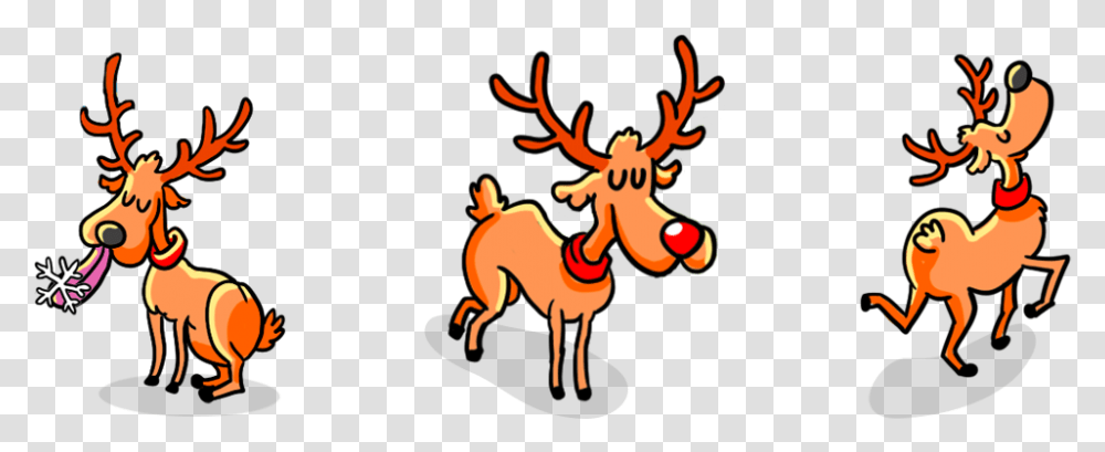 Reindeer Cartoon, Animal, Mammal, Wildlife, Antelope Transparent Png