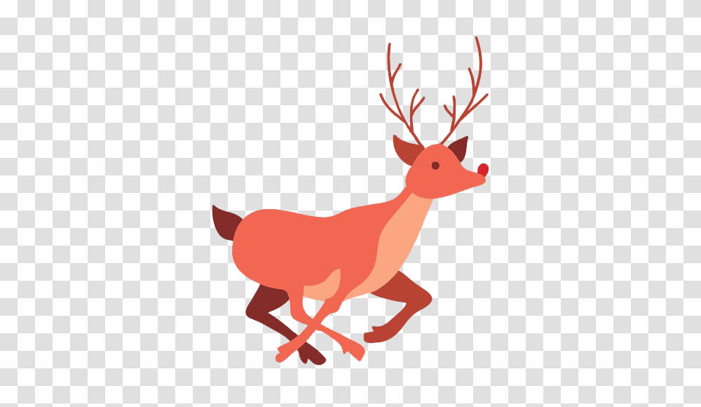 Reindeer Cartoon Running 01 & Svg Vector File Renos Rojos En, Antelope, Wildlife, Mammal, Animal Transparent Png