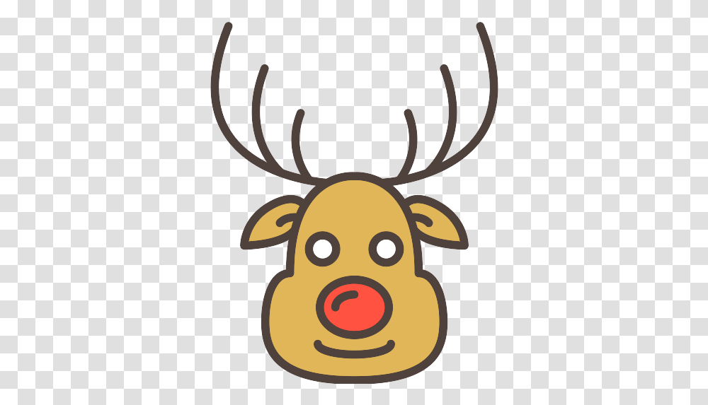 Reindeer Christmas Icon Reindeer, Antler, Mammal, Animal, Wildlife Transparent Png