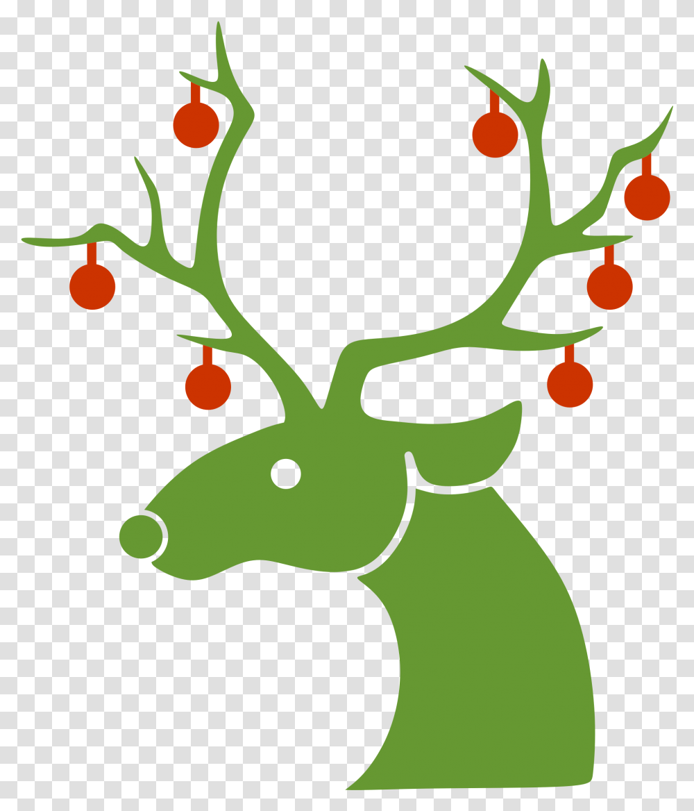 Reindeer Clipart Christmas Clipart Reindeer Silhouette, Wildlife, Animal, Mammal, Aardvark Transparent Png