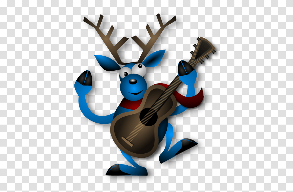 Reindeer Clipart Dancing, Leisure Activities, Musical Instrument, Guitar, Violin Transparent Png