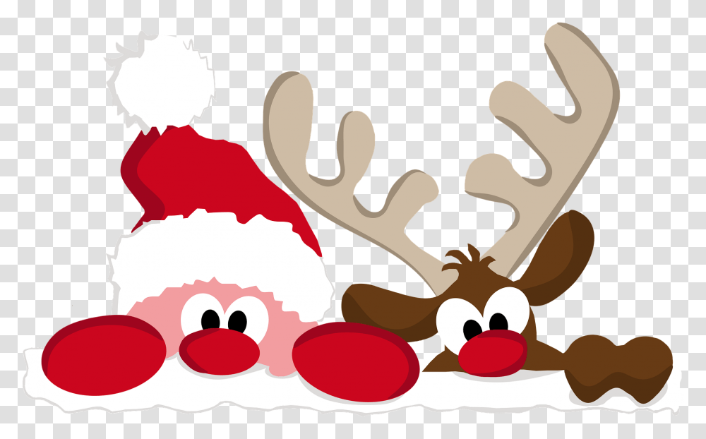 Reindeer Clipart Funny Christmas Facebook Cover, Antler, Person, Human, Poster Transparent Png