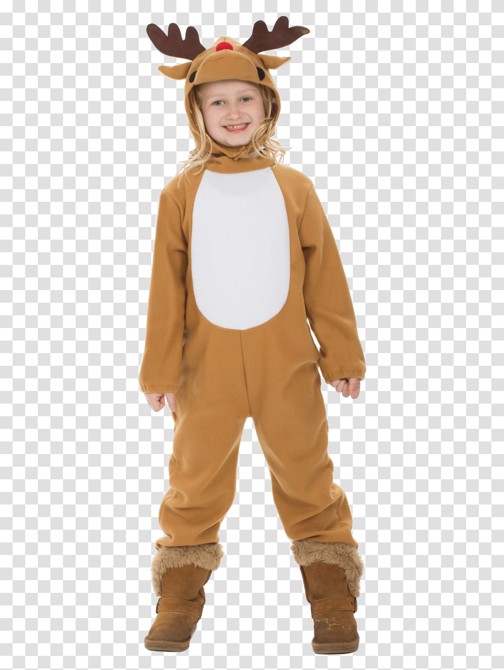 Reindeer Costume For Kids, Long Sleeve, Person, Sweater Transparent Png