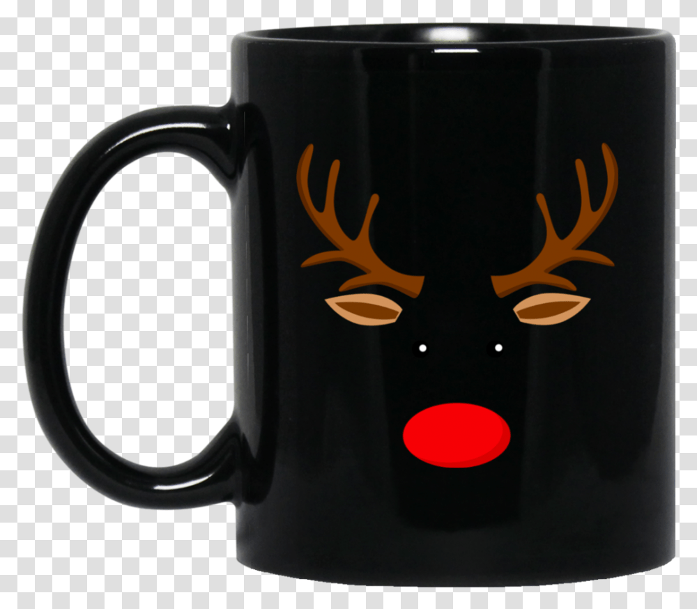 Reindeer Face Fun Print Clothes Red Nose Mugs Bm11oz Naruto Shippuden Anti Village Symbols, Coffee Cup, Stein, Jug Transparent Png
