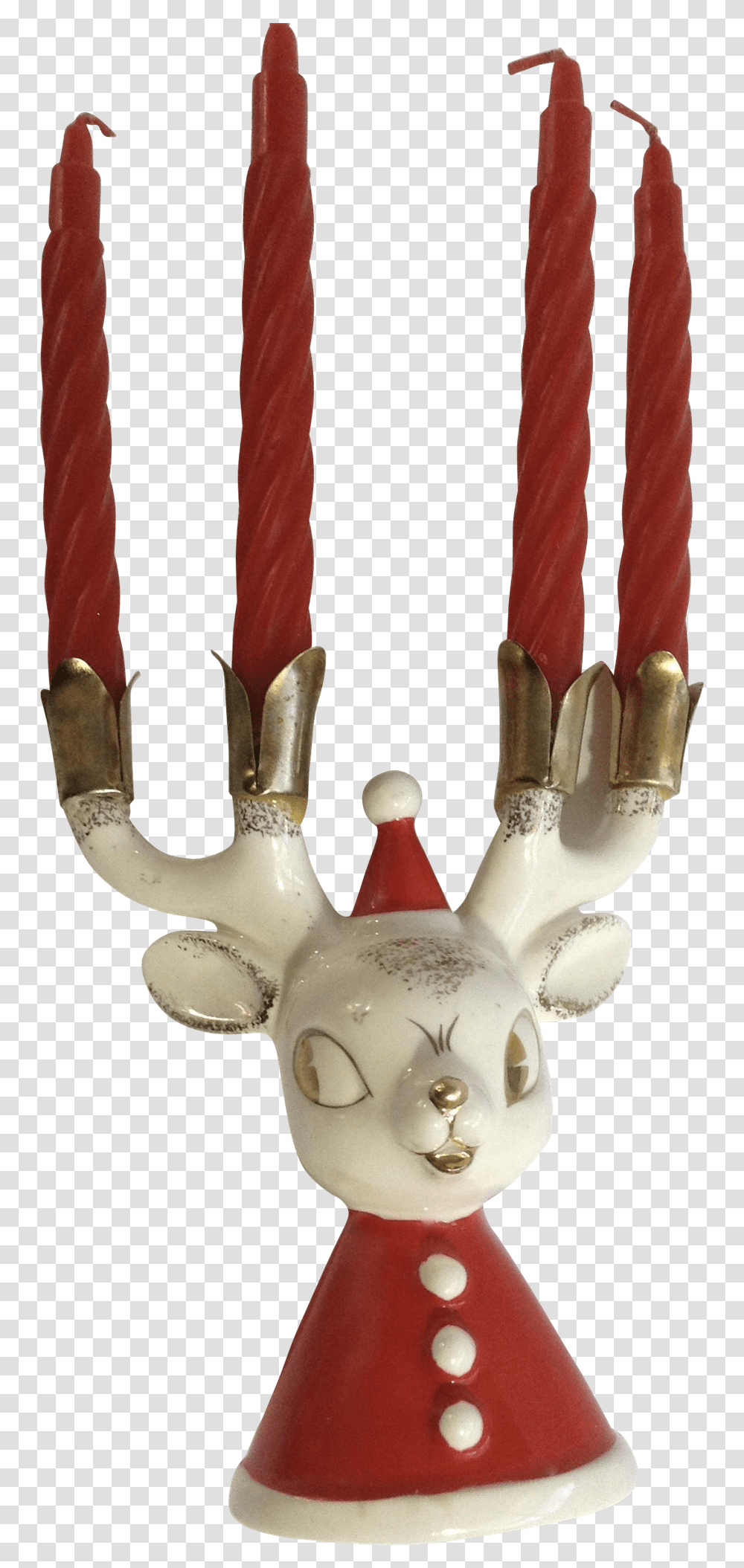 Reindeer, Figurine, Toy, Candle, Pottery Transparent Png