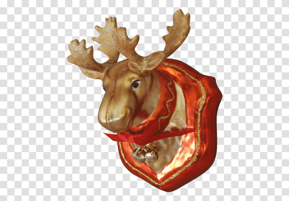 Reindeer Head Reindeer, Figurine, Ornament, Accessories, Accessory Transparent Png