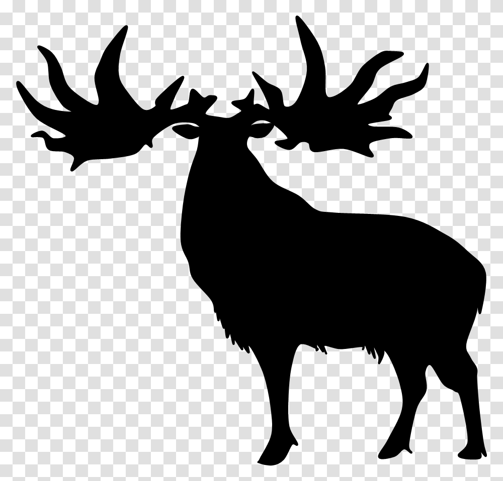 Reindeer Head Silhouette Portable Network Graphics, Antelope, Wildlife, Mammal, Animal Transparent Png