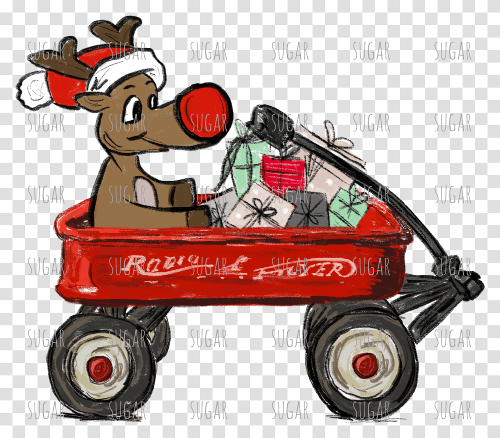 Reindeer Holiday, Carriage, Vehicle, Transportation, Wagon Transparent Png