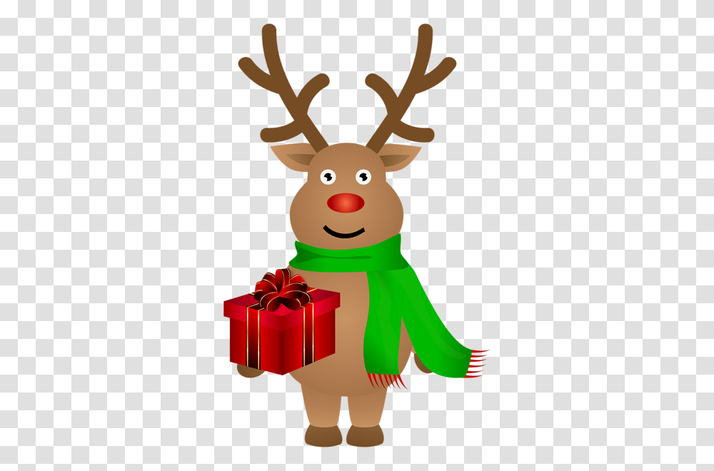 Reindeer, Holiday, Gift, Snowman, Winter Transparent Png
