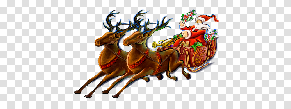 Reindeer, Holiday, Horse, Animal, Crowd Transparent Png