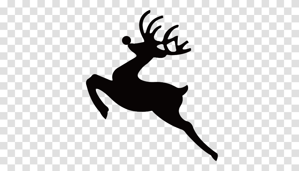 Reindeer, Holiday, Silhouette, Person, Human Transparent Png