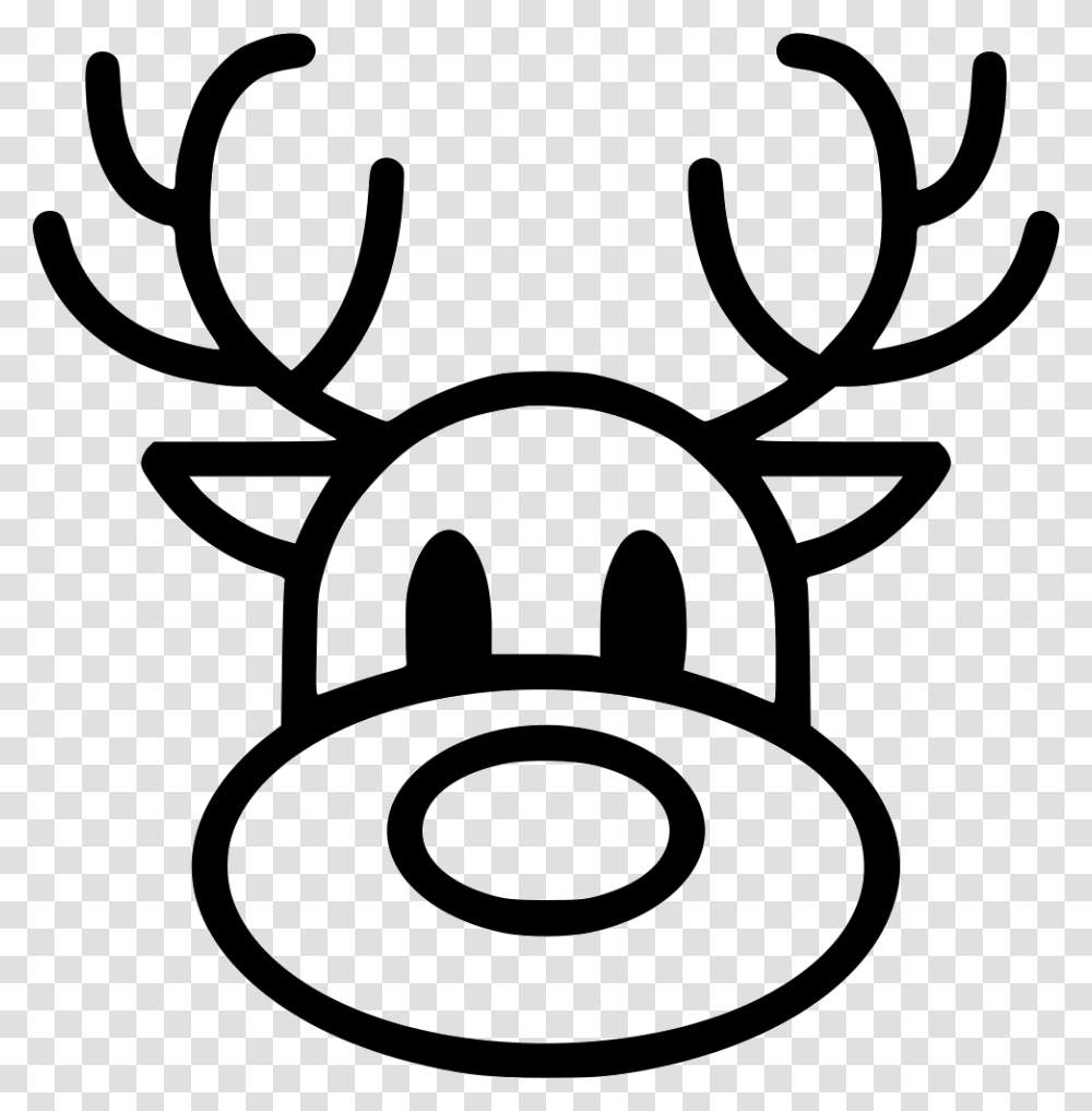 Reindeer, Holiday, Emblem Transparent Png