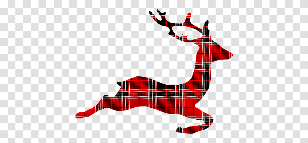 Reindeer, Holiday, Tartan, Plaid, Guitar Transparent Png