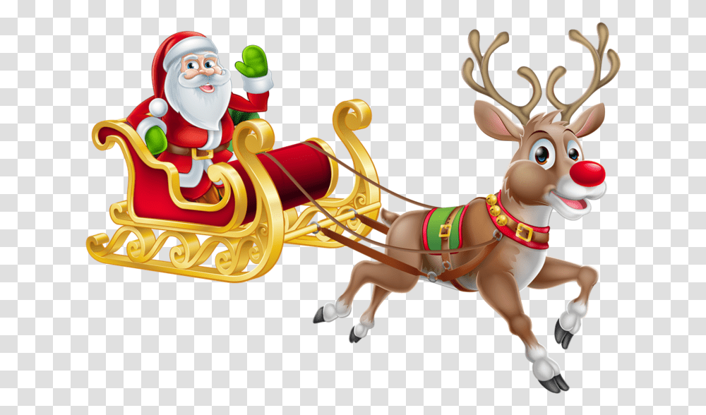 Reindeer, Holiday, Toy, Transportation, Vehicle Transparent Png