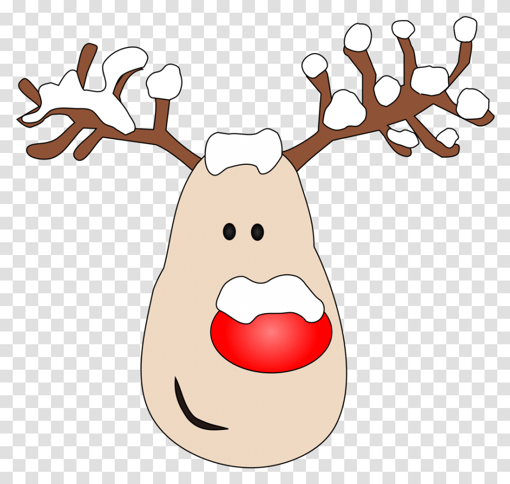 Reindeer Nose Reindeer, Plant, Vegetable, Food, Snowman Transparent Png