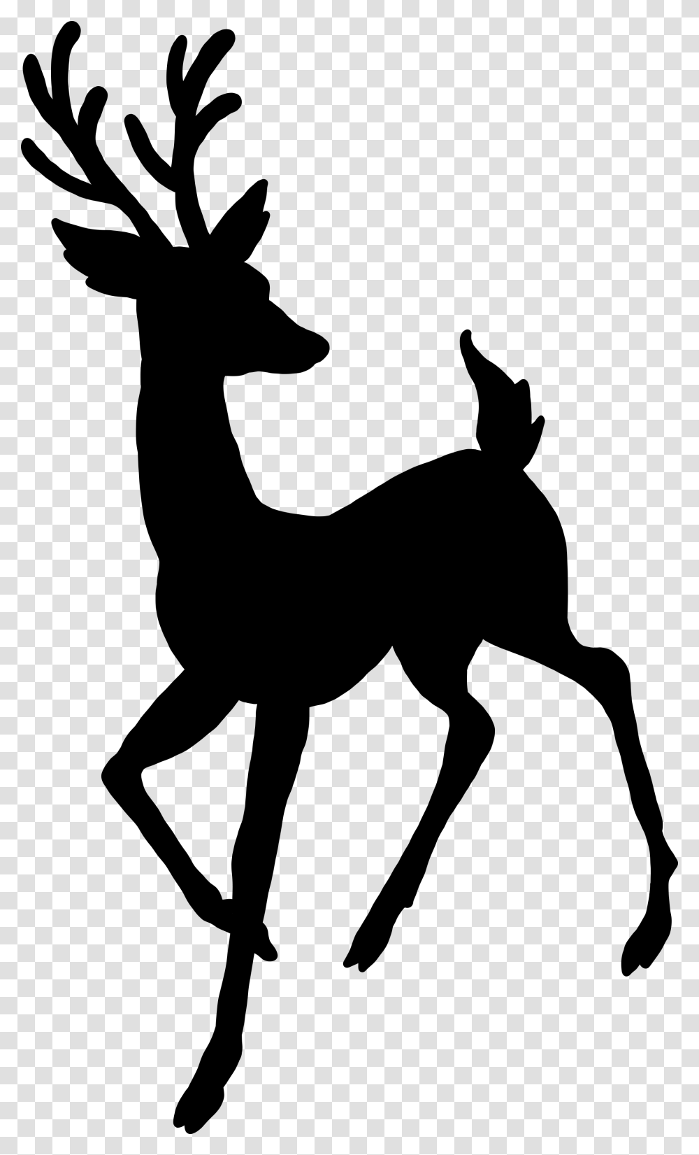 Reindeer Rudolph Christmas Graphics Silhouette Christmas Christmas Reindeer Silhouette Cut File, Gray, World Of Warcraft Transparent Png