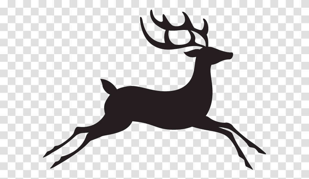 Reindeer Santa Claus Clip Art Christmas Deer, Mammal, Animal, Wildlife, Silhouette Transparent Png