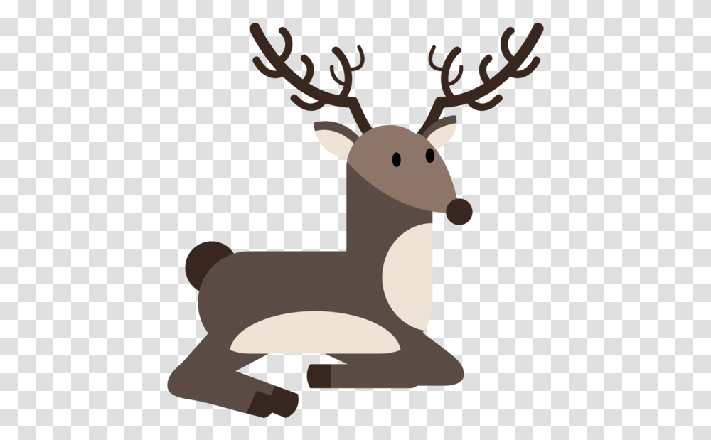 Reindeer Santa Claus Deer For Christmas Reindeer, Wildlife, Mammal, Animal, Antler Transparent Png