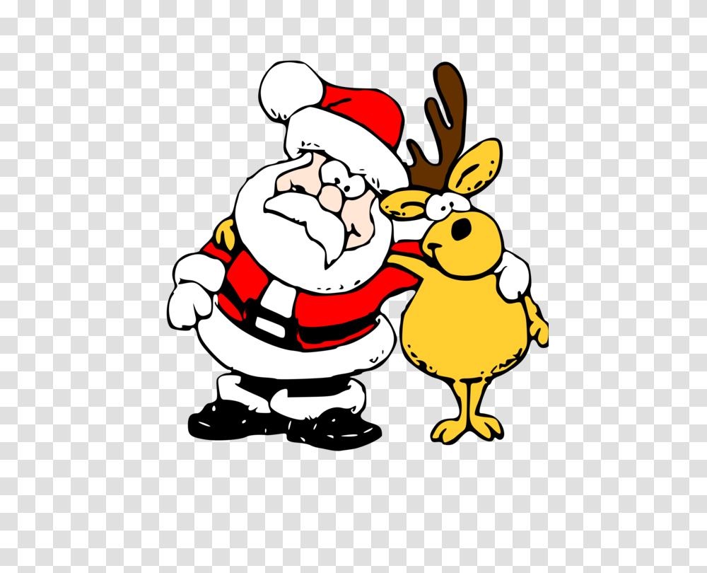 Reindeer Santa Claus Rudolph Christmas, Performer, Bird, Animal, Magician Transparent Png