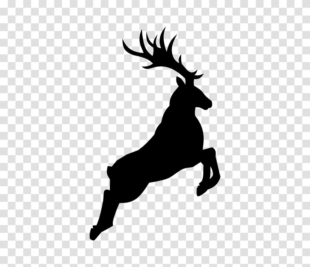 Reindeer Silhouette Clip Art Clip Art, Antelope, Wildlife, Mammal, Animal Transparent Png