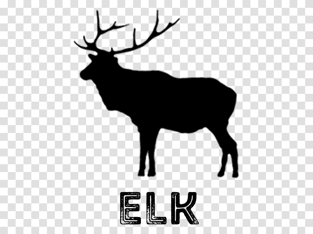 Reindeer Silhouette Elk, Gray, World Of Warcraft Transparent Png