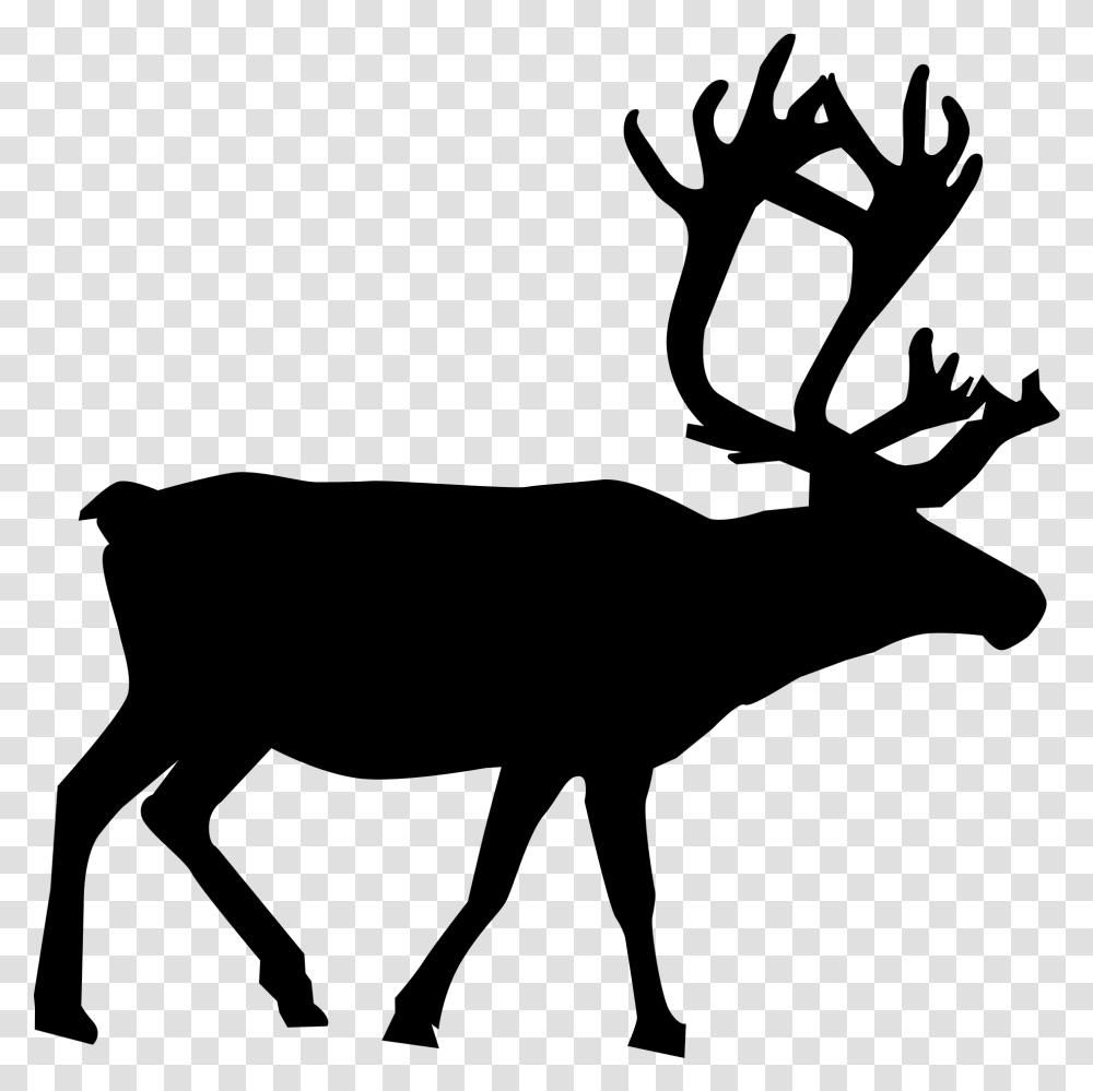 Reindeer Silhouette, Gray, World Of Warcraft Transparent Png