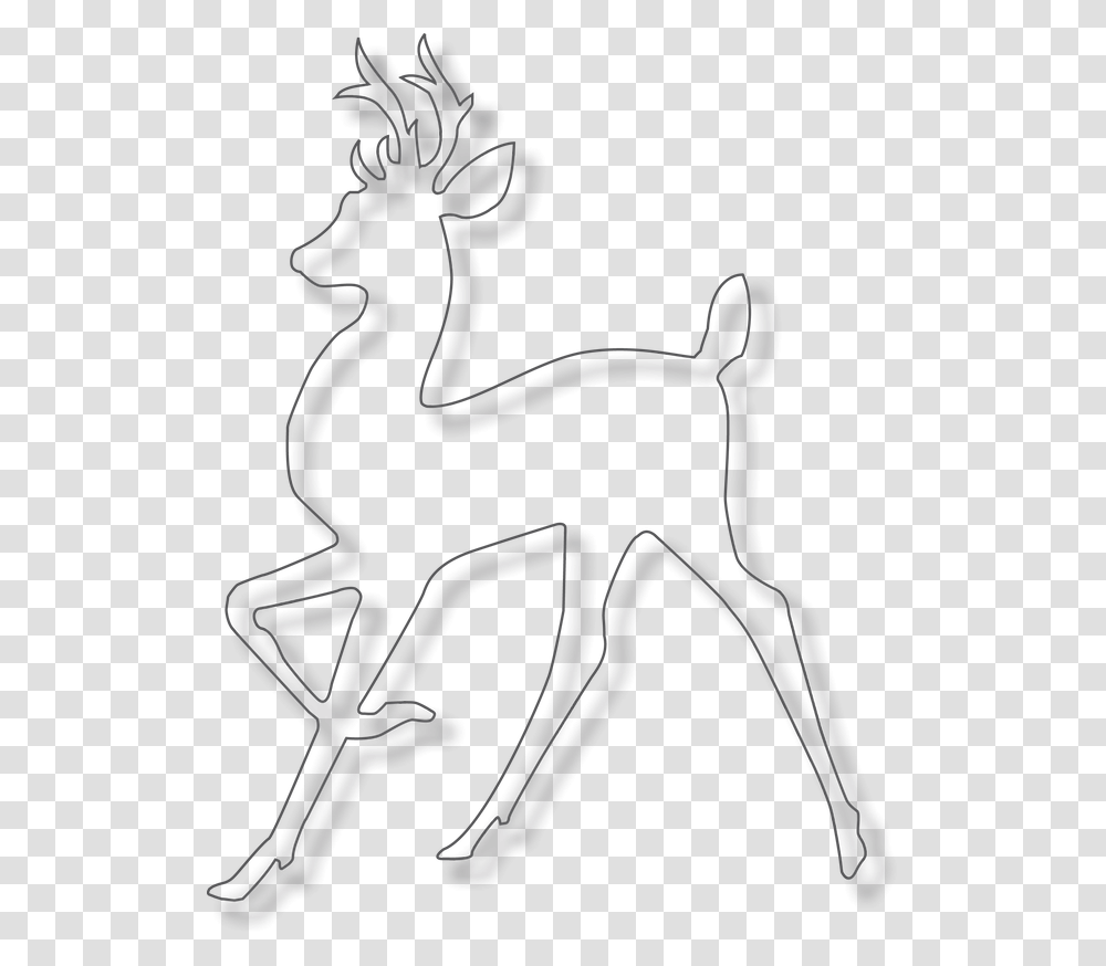 Reindeer, Silhouette Transparent Png